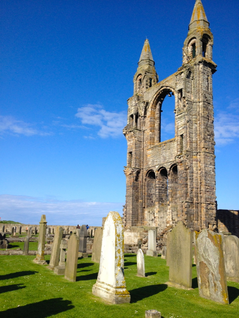 Where the altar once lay, the sun now shines on the green grass