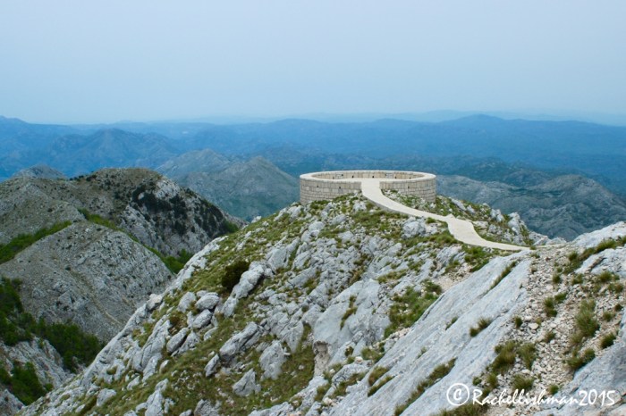 A Mausoleum with a view - a walking platform leads out from the main chapel, where on a good day, a 360 degree view of five countries is possible
