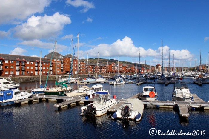 Swansea Marina - not quite so 'shitty' and far more 'pretty' in 2015.