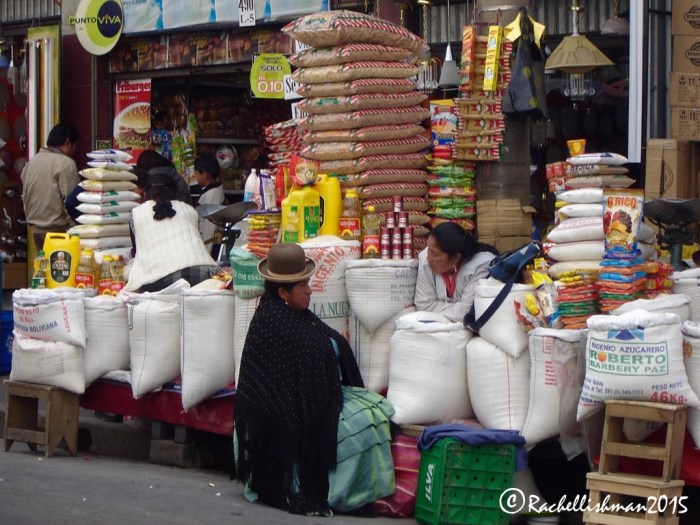 Market stalls cover most streets in the centre of the city...
