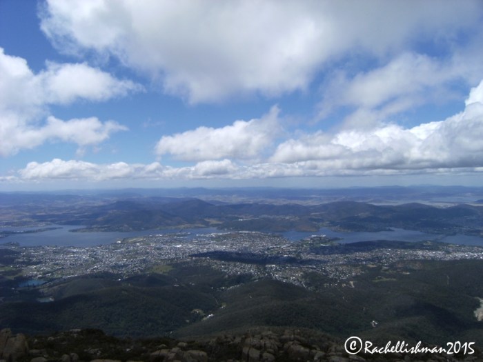 I drove up to Mount Wellington's summit to catch a great view of Hobart.