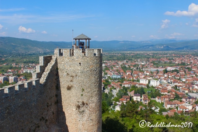 The 11th century Samuel's Fortress looks out over both old and new Ohrid